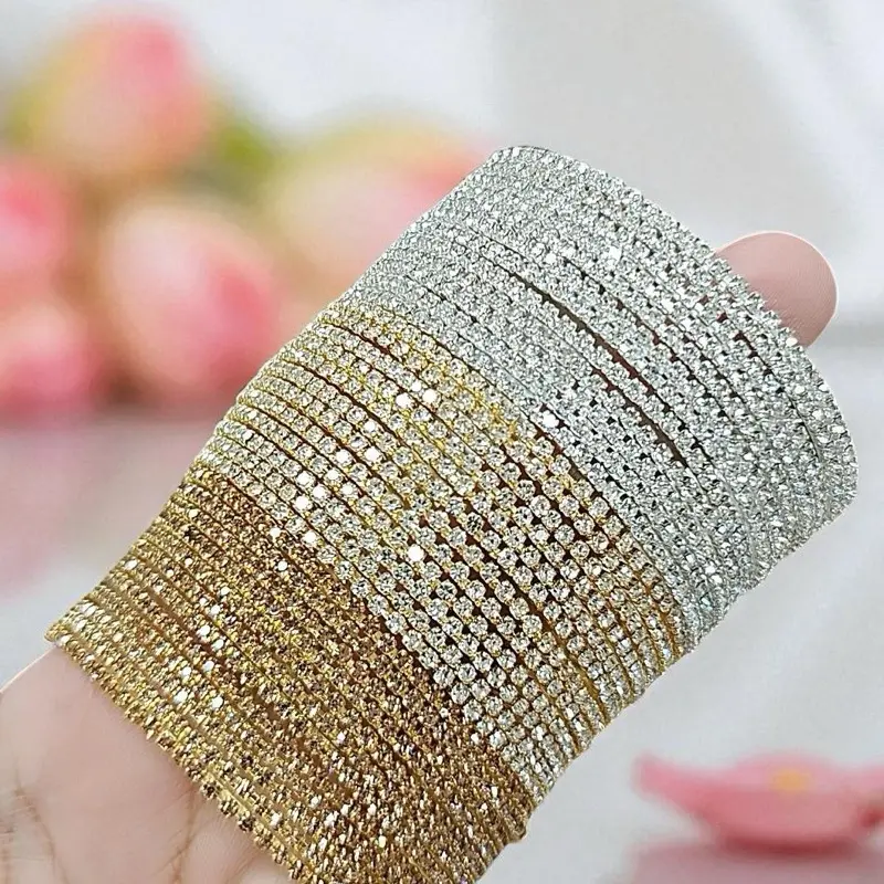 Premium Sparkling Row Diamond Cut Stone Bangles Pack of 12pcs Gold & Silver Finish Elegant Set American Diamond Bangles Indian Gold Finish Versatile Finishes 2.4 2.6 2.8 Sizes