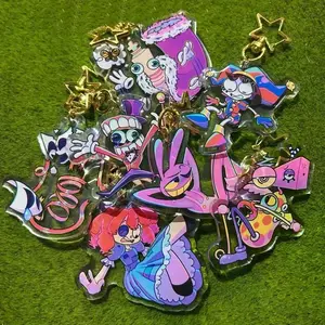 TADC Keychains, The Amazing Digital Circus Keychain Acrylic Charms, Cute, Durable, And Perfect For Bags, Keys, Or Gifts. Great For Daily Use Or As Thoughtful Little Gifts For Your Friends And Yourself.