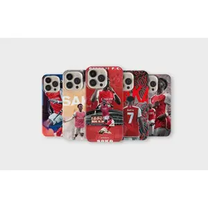 Bukayo Saka Phone Case Football Lover Cover Compatible with iPhone X, 11, 12, 13, 14, 15, 16, 17 Plus Pro Promax & SS Galaxy S21-25 Series