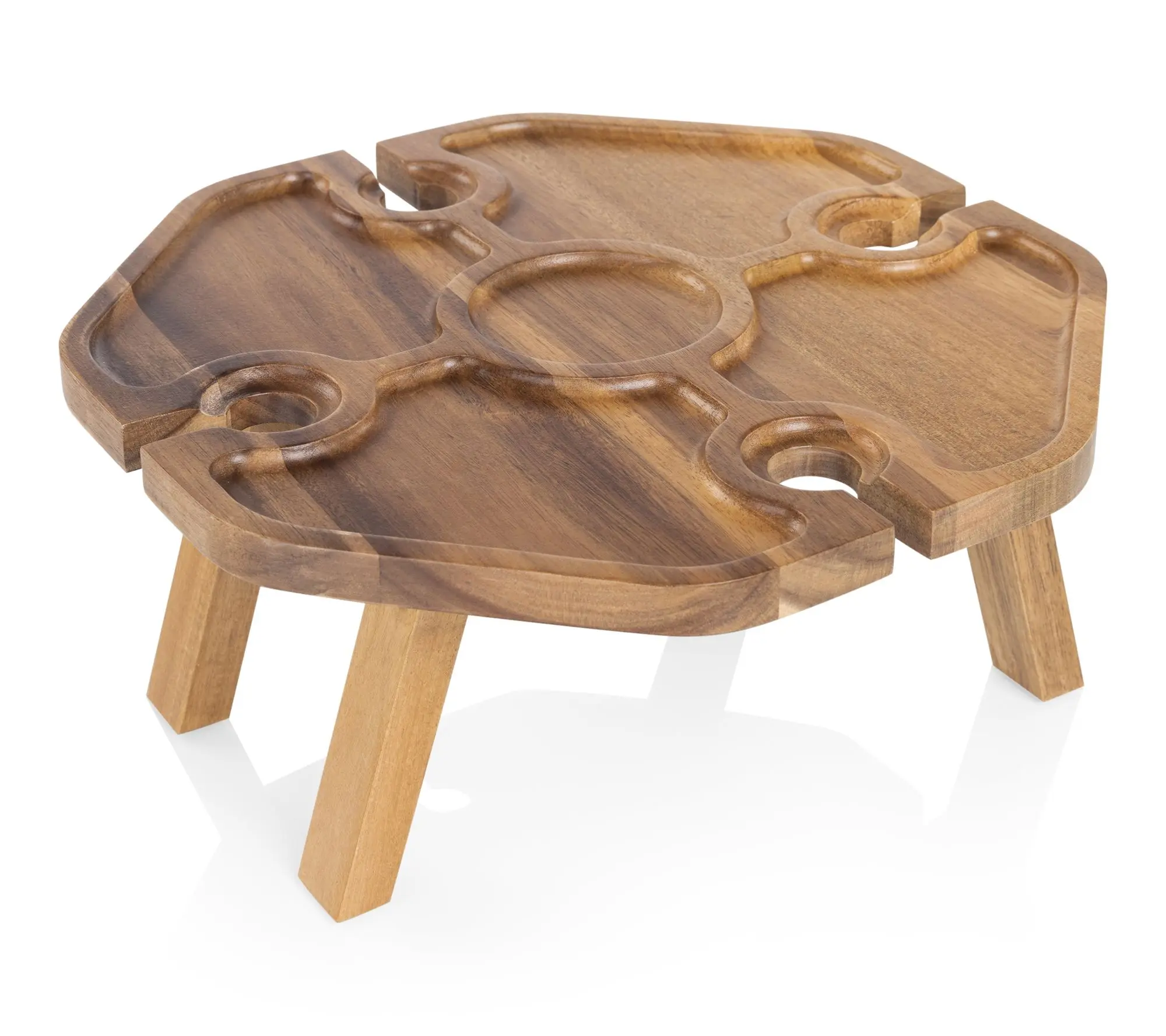 Mesavino Portable Wine Holder Picnic Table
