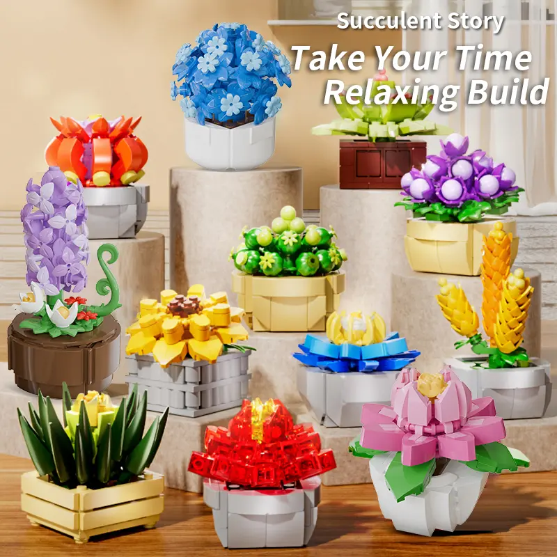 100pcs Mini Rose & Succulent Plant Building Blocks Set, DIY Educational STEM Toy for Kids 6+, Creative Flower Bouquet Potted Ornament, Perfect Birthday Christmas,Valentine's Day, birthday and Black Friday,Mother day,Memorial Day Gift 100pcs Mini Rose & Succulent Plant Building Blocks Set, DIY Educational STEM Toy for Kids 6+, Creative Flower Bouquet Potted Ornament, Perfect Birthday Christmas,Valentine's Day, birthday and Black Friday,Mother day,Memorial Day Gift