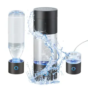 VEVOR Hydrogen Water Bottle Generator,  230 ml / 8.1 oz Capacity Portable Hydrogen Water Maker, SPE Technology Hydrogen Rich Water Ionizer Machine with Nasal Inhalation Tube and Self-Cleaning