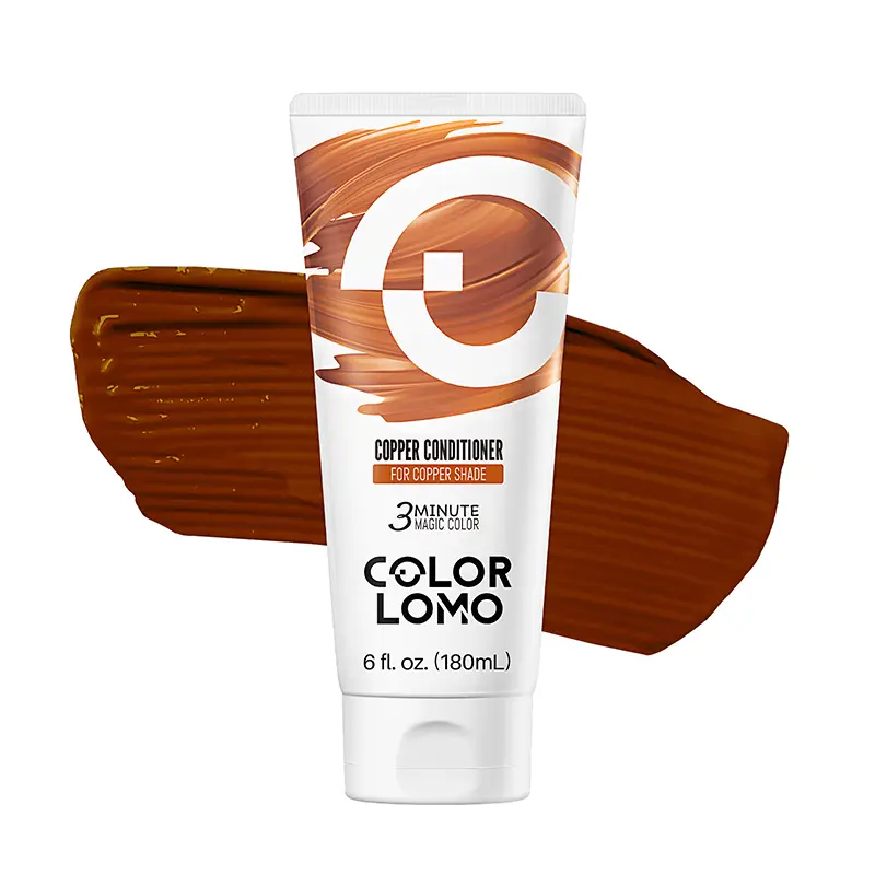 Colorlomo Copper Color Depositing Liquid Conditioner, 3-Minute Magic Haircare Mask, 180ml/6 fl oz for Copper Shade Hair