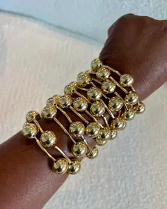 Elastic Ball Detail Bracelets - Stackable Statement Jewelry