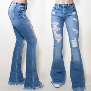 My Girl Extreme Distressed Flare Jeans My Girl Extreme Distressed Flare Jeans