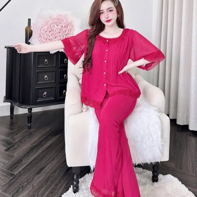 Thun Luoi Womenswear Clothes Up to 140lb Co Giản Thoải Mái