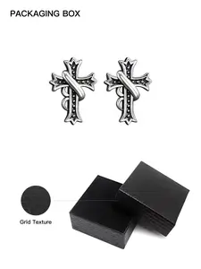 Unisex Cross Stud Earrings Set, Casual Fashion Design, Perfect Gift for Special Occasions, Versatile Accessory for All Seasons, Cross Pattern, Stud Earrings Jewelry