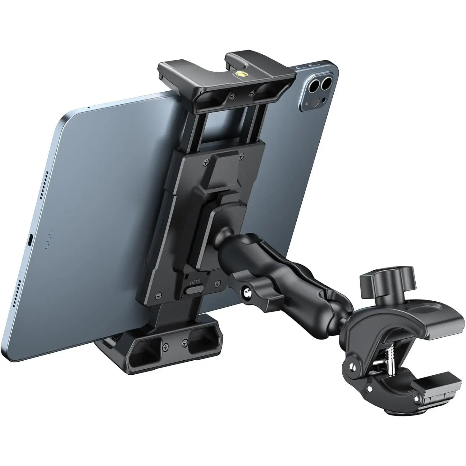 OHLPRO ABS Workout Accessory - Secure Tablet & Mobile Device Holder Stand, Treadmill Handlebar Clamp for 5-13in iPad Pro 12.9/Air/Mini, Galaxy Tab, iPhone, Fire HD 10, Car & Desktop Use