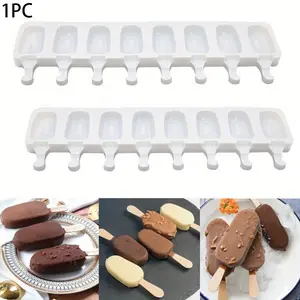 Silicone Ice Cream Mold, DIY Chocolate Dessert Popsicle Tray, Ice Cube Maker, Homemade Cooking Tools, Party Supplies, Kitchen, Kitchen Gadgets, Kitchenware, Silicone Popsicle Molds