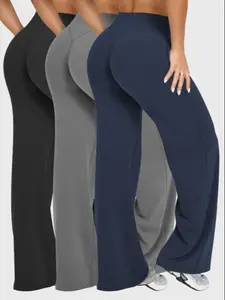 Women's Outdoor Running Pants, Versatile Comfortable Yoga Workout Tights, Loose Wide-Leg Trousers, Fashionable All-Season Sportswear, Athleisure Sweatpants
