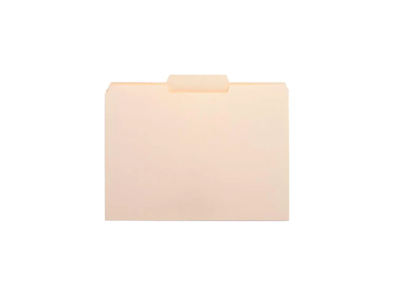 Business Source 16491 Top Tab File Folder - 8.50" Width x 11" Length Sheet Size - 0.75" Expansion - 1/3 Tab Cut - Center Tab Location - Manila - 100 / Box, 1 Box