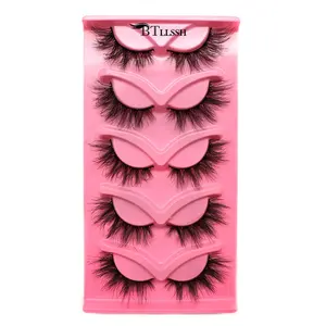 Music Festival Makeup Long Cat-eye False Eyelashes, Wispy Cluster Lashes, Natural Curl Eye Makeup Strip Lashes, Lash Clusters Kit, Spider Lashes, Lash Clusters, Mini Makeup, High Quality Eyelashes