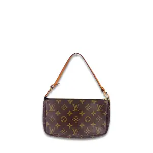 Pre-owned Louis Vuitton Coated Canvas Shoulder Bags Monogram Pochette Accessoires