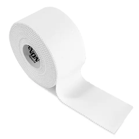 Cannon Sports Premium Athletic Tape - 1.5” x 45 Feet Per Roll - Easy Tear, No Sticky Residue, Very Strong, Hypoallergenic and Latex Free- Ideal for Sprains, Strains, First Aid – 1 Roll