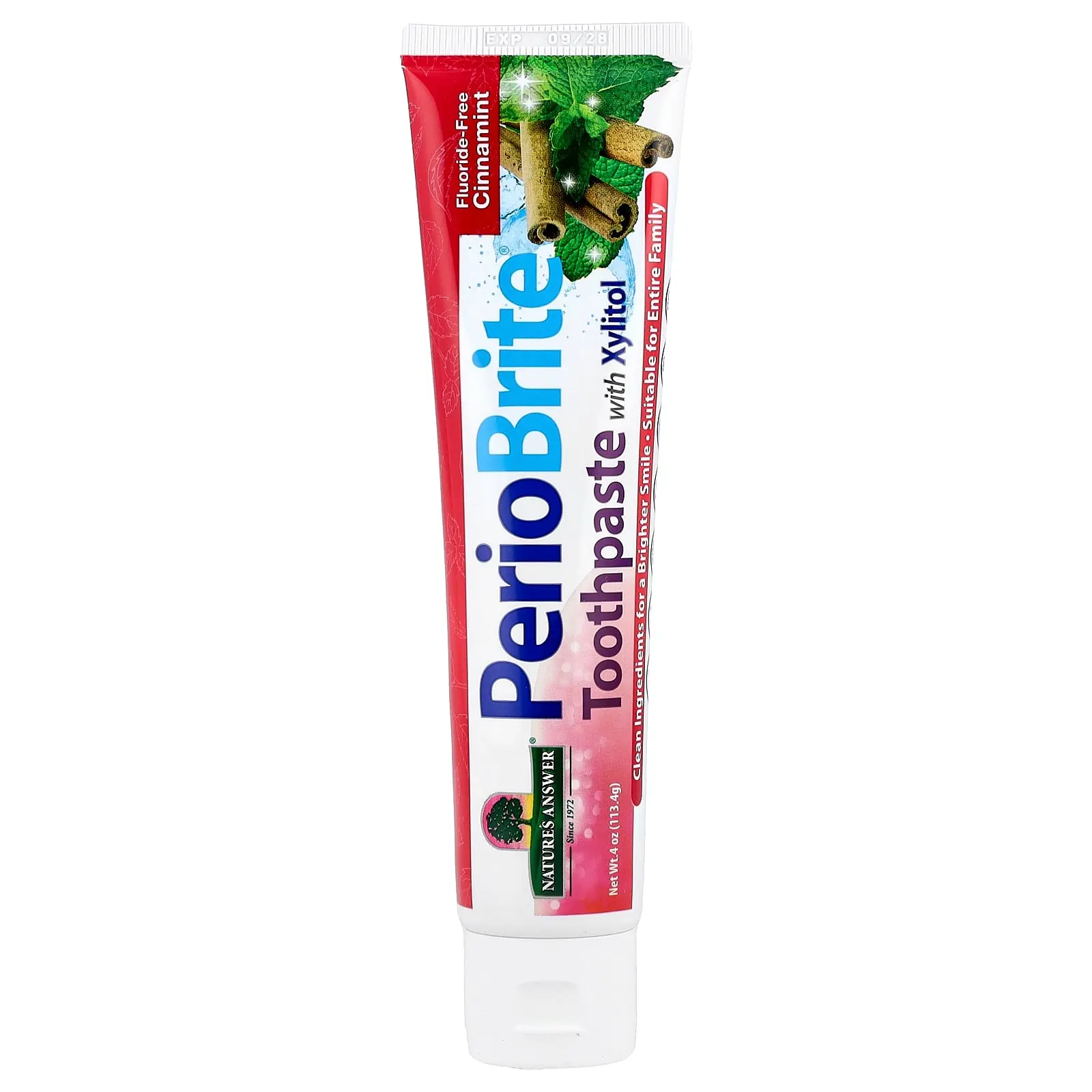 Nature's Answer PerioBrite®, Toothpaste with Xylitol, Cinnamint, 4 oz (113.4 g)