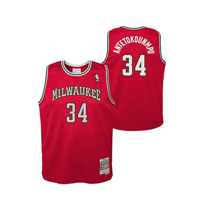 Youth Mitchell & Ness HWC '14 Giannis Antetokounmpo Milwaukee Bucks Swingman Jersey