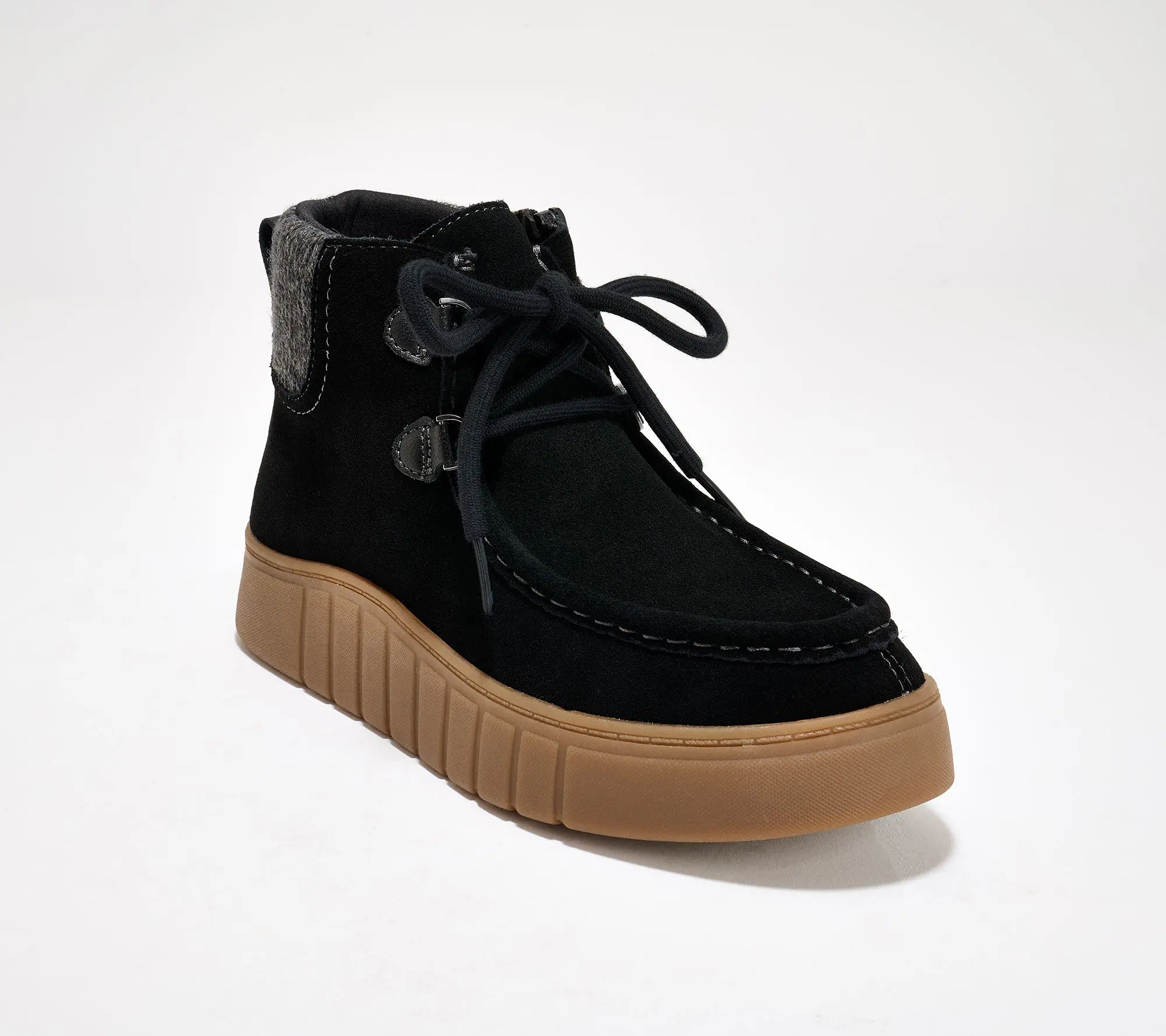 Clarks Collection Suede Lace-Up Ankle Boots - Mykah Izzy