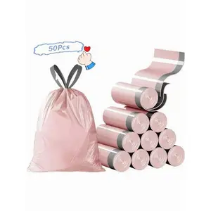 50PCS Trash Bags Garbage Storage Furniture Garbage Storage Bags Multi-Purpose Trash Bags, Heat-Resistant Kitchen Garbage Bags For Storage And Travel, 50packs