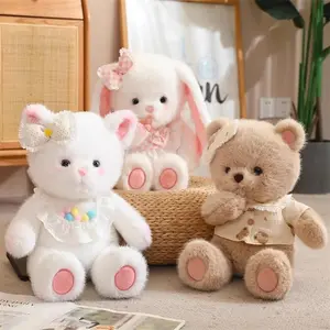 Cute Rabbit Design Stuffed Toy, Stuffed Animals, 1 Count Soft Plush Toy, Plush Throw Animal Pillow Toy, Birthday Gifts for Adults & Kids, Gift for Her, Girl's Gift