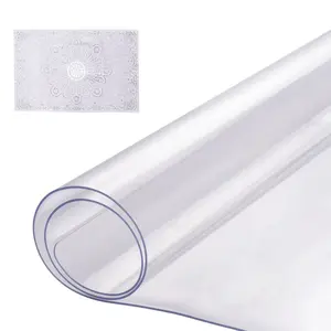 SummerWinsVEVOR Plastic Table Cover, 14x 24 Inch 1.5 mm Thick Clear Table Protector, Rectangle PVC Desk Mat, Waterproof Easy Cleaning Desk Pad Tablecloth, for Office Dresser Dining Room Table Night Standdealsforyoudays