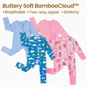 PatPat Baby Pajama 2Sets with Bamboo Viscose, Snug fit Cooling Pjs for Girls Boys Kids Toddler, Cool-touch Sleepers Sleepwear