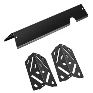 VEVOR Flavorizer Bars and Heat Deflectors, 17 in Grill Replacement Part, for Weber Genesis ll 310 315 335 340, E/S 325s, ES/SX 325s, E/S 335, EX/SX/EPX-335 Grills, Porcelain-enameled Steel, 8 Pack