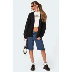 Edikted Women's Anina Oversized Knit Cardigan