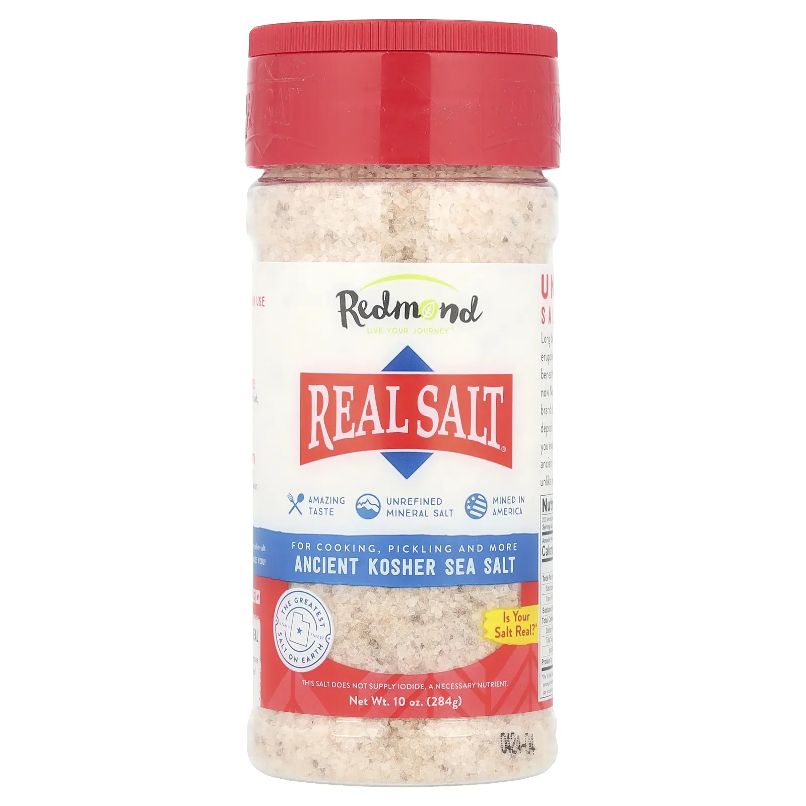 Redmond Real Salt®, Ancient Kosher Sea Salt, 10 oz (284 g)