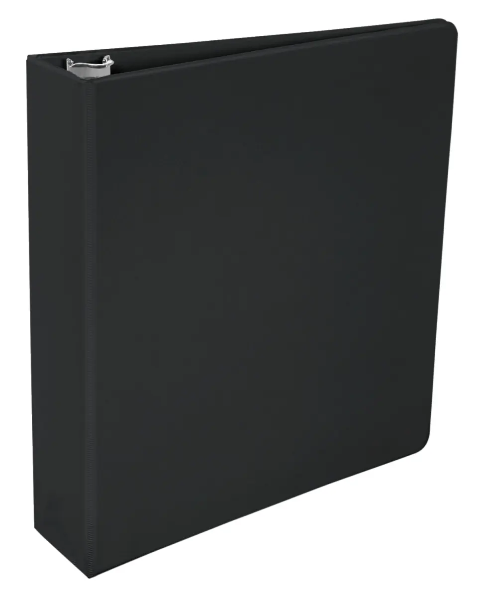 School Smart 2006450 2 in. Polypropylene D-Ring Binder, Black