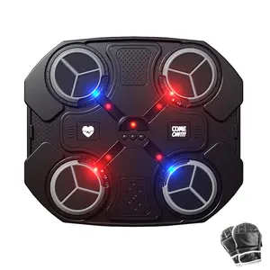 Electronic Kids Punching Game, LED Lights Music Boxing Target, Boxing Machine, Wall-mounted Fitness Toy with Adjustable Speed and Volume, Punching Equipment for Home