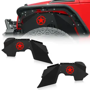 【YZONA】Fender Wells Car Accessories, Auto Parts Accessories for 2007-2018 Jeep Wrangler JK & JKU Unlimited 2/4 Doors (2 PCS) Mud Flaps & Splash Guards