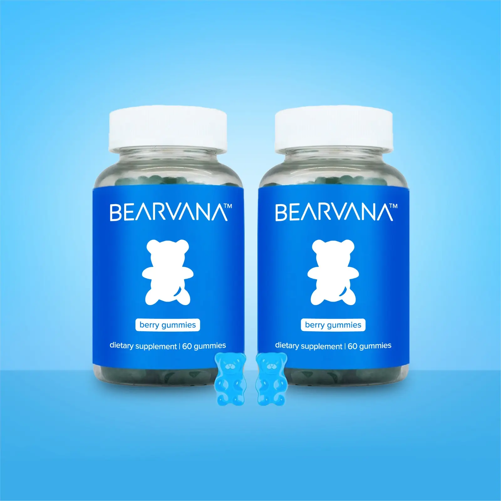 BEARVANA Gummies - Double Pack (2 Bottles) - Women's Berry Flavored Supplement - Two Month Supply - Essential Vitamins and Herbal Ingredients