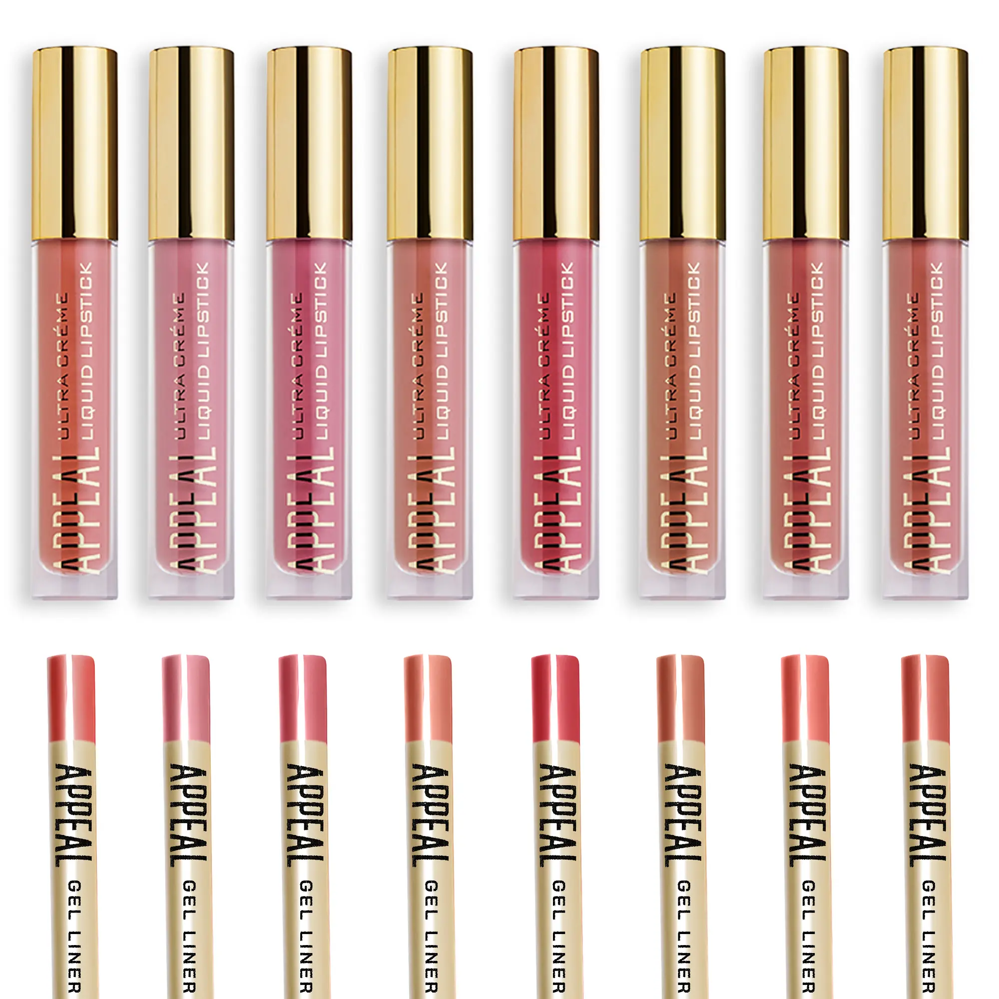 Appeal Cosmetics Ultra Creme Lipstick & Gel Lipliner Set - Creamy Matte Finish, Moisturizer, Hydrating, Long-Lasting Cosmetic Grade Makeup, Smooth Lip Care with Lipgloss, Hydration, Duo Set, Contains Mica