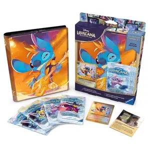 Ravensburger Disney Lorcana TCG: Collection Starter Set - Stitch Edition - Includes 4 Winterspell Booster Packs, Rock Star Card Portfolio and Glimmer Foil Promo - Collector’s Guide
