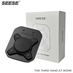 SEESE Magnetic Tool Holder - Belt Clip Magnet for Easily Holding Screws, Nails, Hammers, Sockets, Pliers, Screwdrivers, Trowels, Drill Bits& More,Holiday gifts