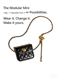 Women's Mini, Waist Pack, Shoulder Bag, Clutch, Evening Bag, Handbag, Adjustable, Versatile, Fashionable Small Accessory, Adjustable Strap Purse