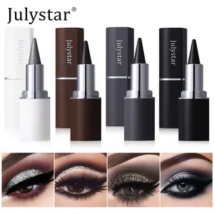Julystar Eyeliner Gel, Matte Long-Lasting Waterproof Quick-Drying, Solid Eye Liner Pencil, Perfect for Smoky Eyes & Daily Makeup