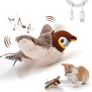 2026 Electric Bird Design Cat Toy, Simulation Flapping Bird Toy with Music, Indoor Interactive Toy for Cats & Dogs, Pet Supplies