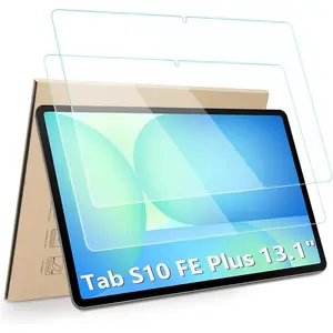 2-Pack Screen Protector Compatible with for Samsumg Galaxy Tab S10 FE+/S10 FE Plus 2025 13.1" 2025, [HD Clarity] [9 Hardness] Tempered Glass Replacement with SM-X620