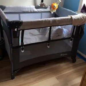 Dripex Baby Bassinet Bedside Sleeper, Adjustable Height, Includes Mattress Sheet, Portable Playpen Travel Bed with Storage Foldable Crib for Newborns Infants Folding Cot