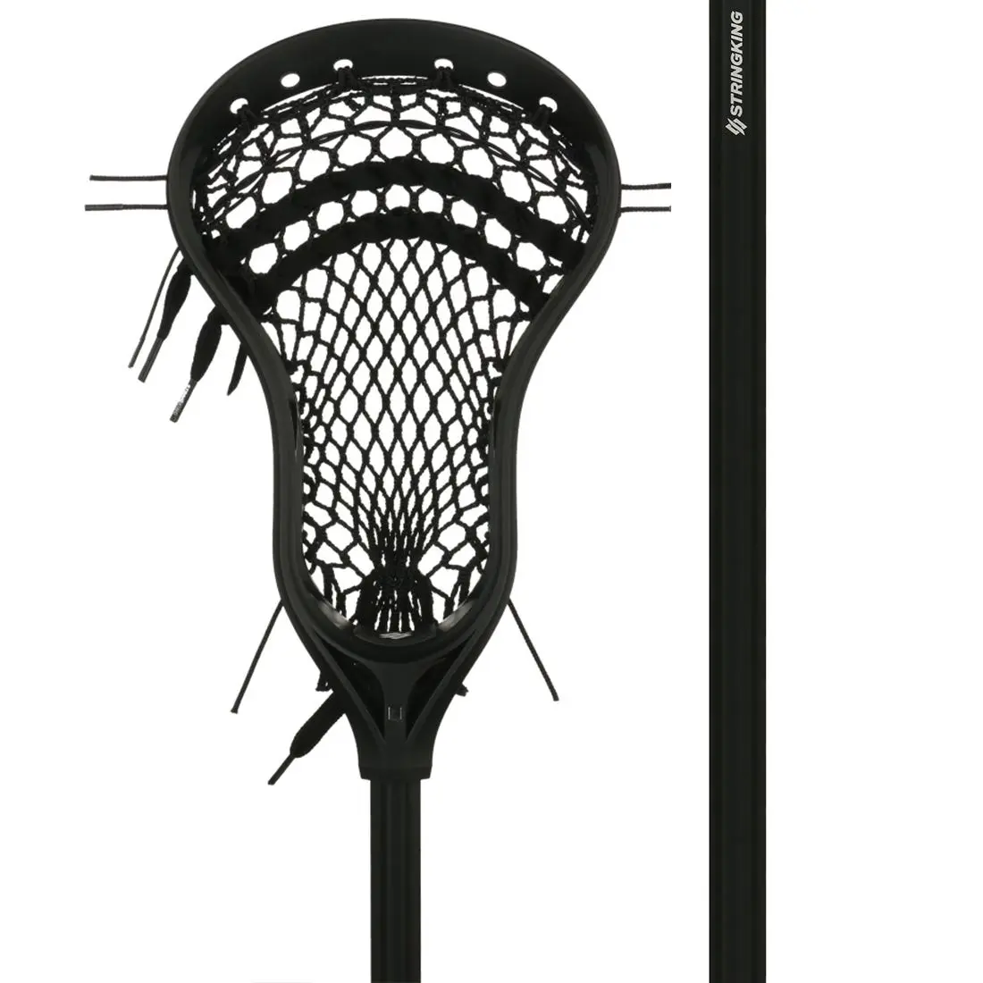 Junior Lacrosse Stick for Younger Players, 38" Attack/Middie Stick with a Steady Mesh Hold, Ideal for Backyard Play and Legal up to 10U, Learn The Fundamentals, Type 3 Mesh