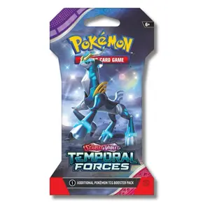 Pokémon Temporal Forces Sleeved Booster Pack - 10 Additional Game Cards Scarlet & Violet Edition Trading Card Game for Collectors and Players