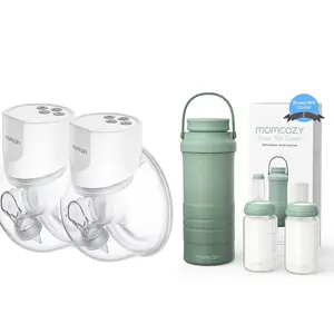 Momcozy Cooling Storage Bottles& Momcozy Hands-Free Breast Pump S12 Pro