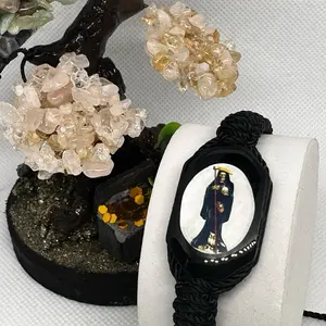Santa Muerte~Handmade Bracelet~Pulsera Tejida a Mano Santa Muerte