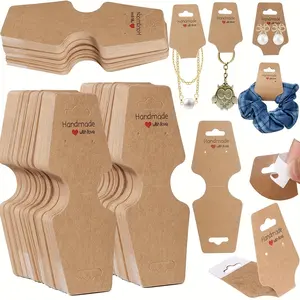 Hand bracelet display card, sturdy necklace clip, self-adhesive packaging card, sales card suitable for small businesses, applicable to items such as keychains, earrings, headbands and straps, Handmade Gifts