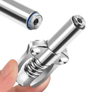 Grease gun nozzle; high-pressure grease fitting head; locking clamp-style grease fitting; self-locking grease nozzle; hand pneumatic grease gun accessory