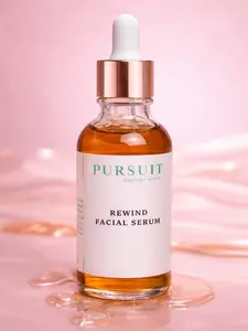 Rewind Facial Serum Rosehip & Geranium Essential Oil for All Skin Types Dry Skin Dark Spot Remover Fine Lines Hydrating Serum