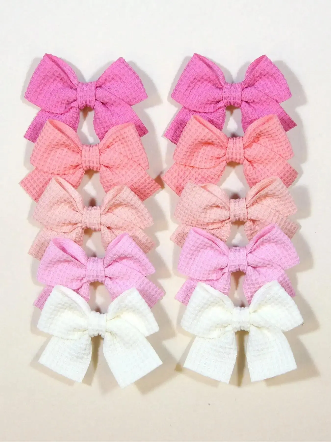 10-Piece Cute Bow Barrettes Hair Clips Set, Handmade Baby Girl Hair Accessories, Adorable Ribbon Butterfly Knots for Kids Hair Decor