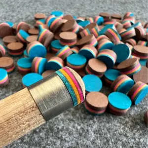 3pcs Multi-Layer Billiard Cue Tips, 11mm/12mm/14mm Pigskin Pressing, Professional Snooker & American Pool, Durable Handmade Tip, Billiard Accessories