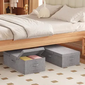 Lifewit Under Bed Storage Containers, Deep Storage Drawer, Foldable Design, Ideal for Clothes, Shoes, Blankets & Pillows, Premium Cationic Fabric